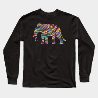 Psychedelic Elephant Long Sleeve T-Shirt